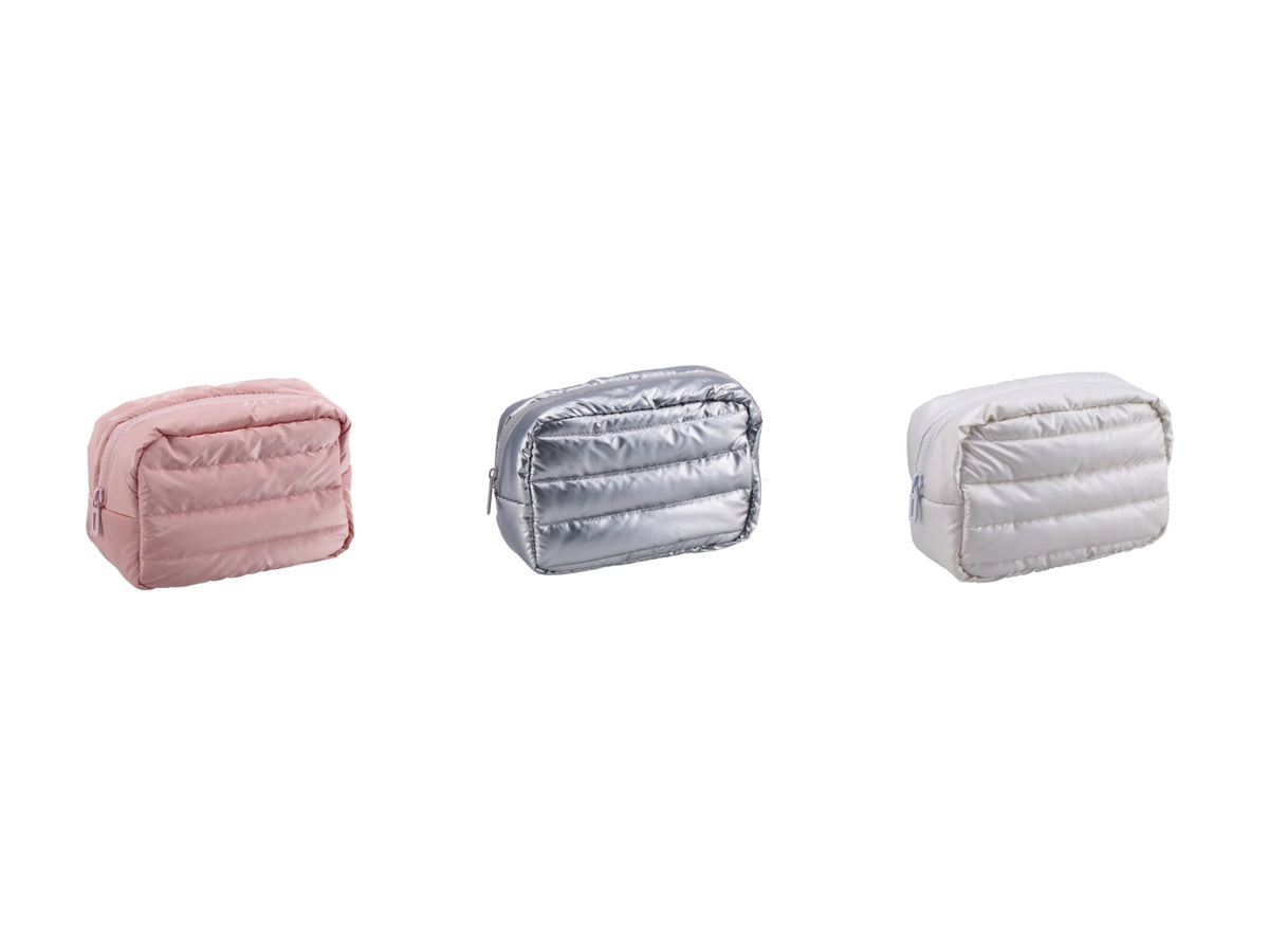 Pochette trapuntata 21x16xh8cm in 3 varianti di colore