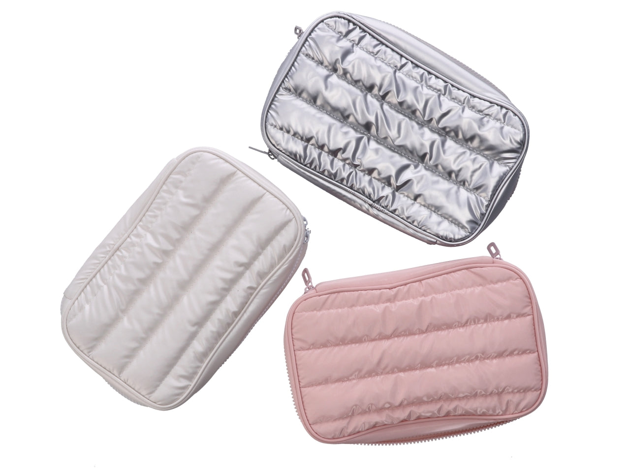 Pochette trapuntata 15x24xh5cm in 3 varianti di colore