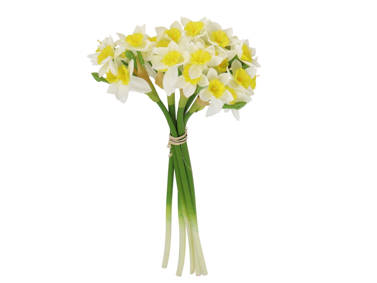Bouquet di narcisi da 27cm con 30 fiori in 3 varianti di colore