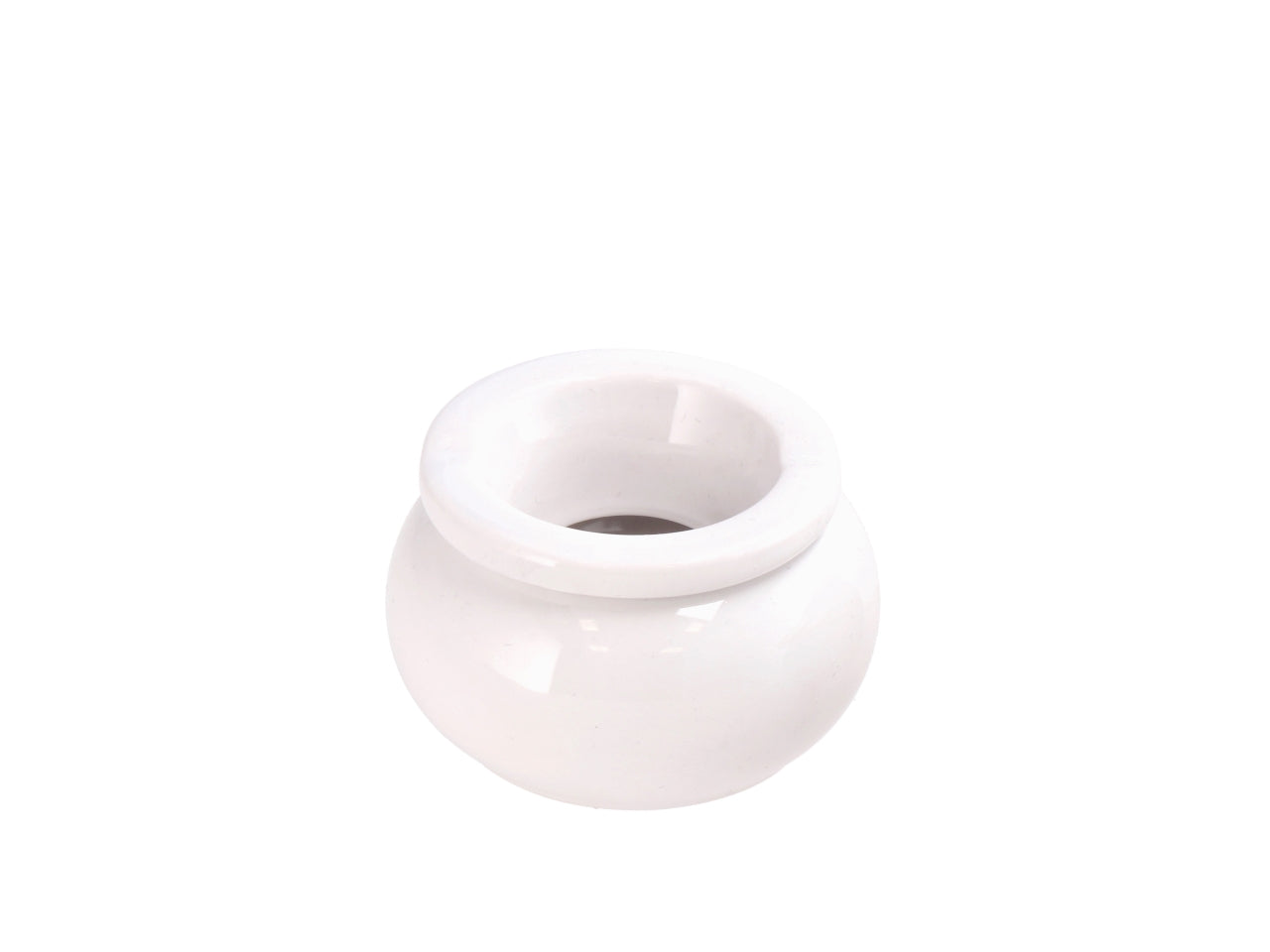 Posacenere ceramica 8xh5cm bianco in 2 forme assortite