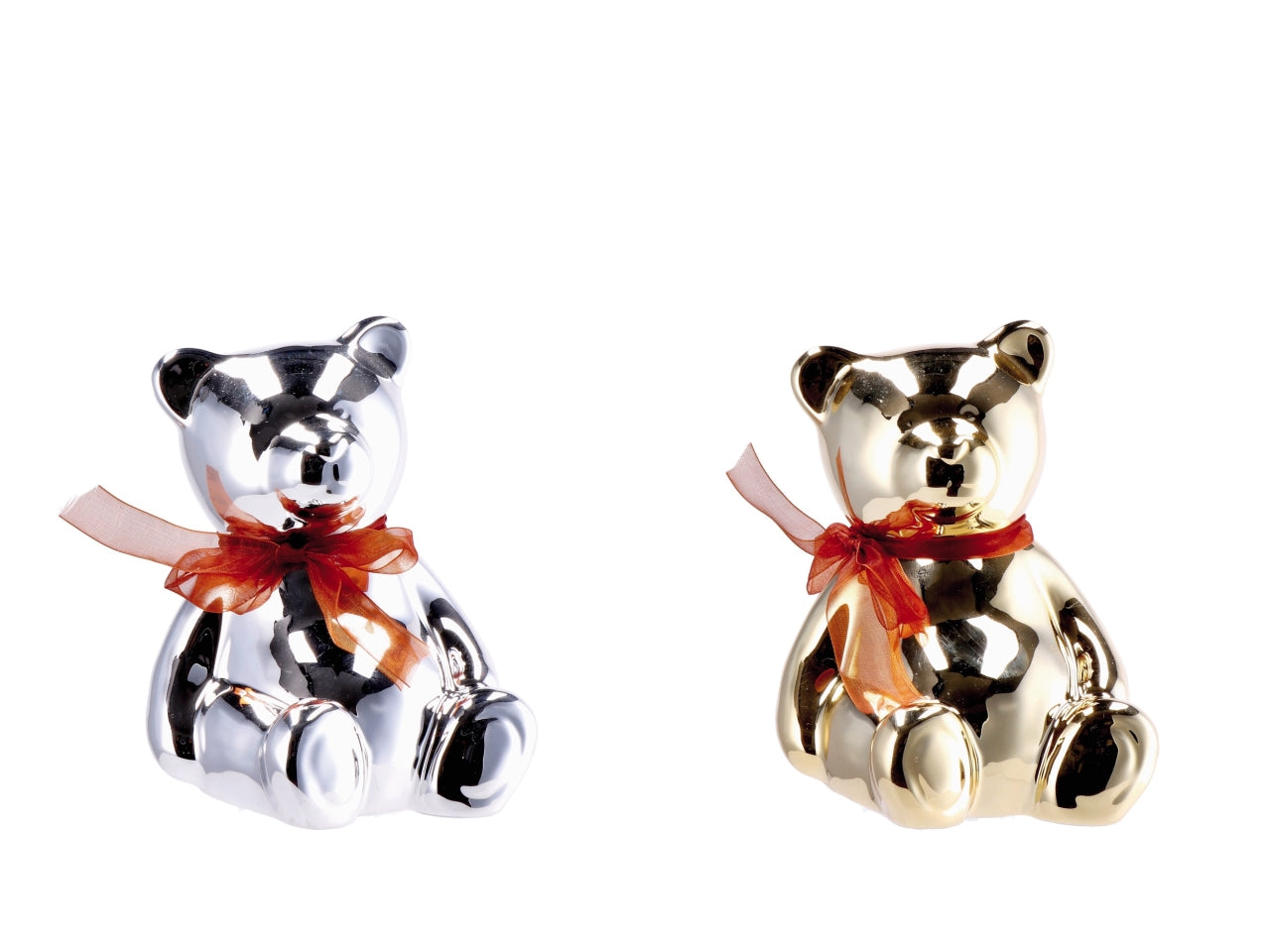 Orsetto in ceramica 12x12xh.16cm, 2 varianti di colore