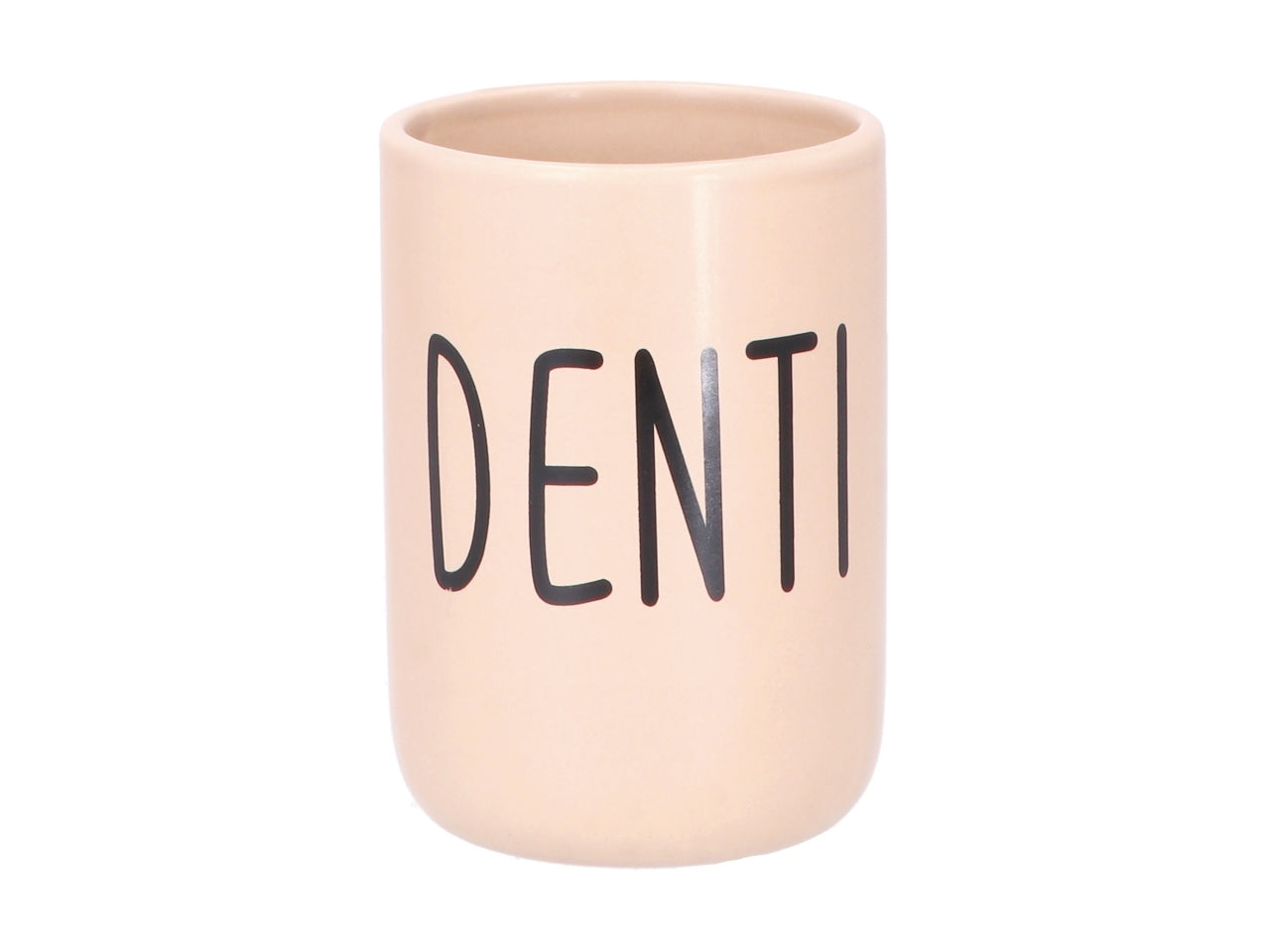 Bicchiere porta spazzolini in ceramica 8xh11cm, 3 assortimenti di colore