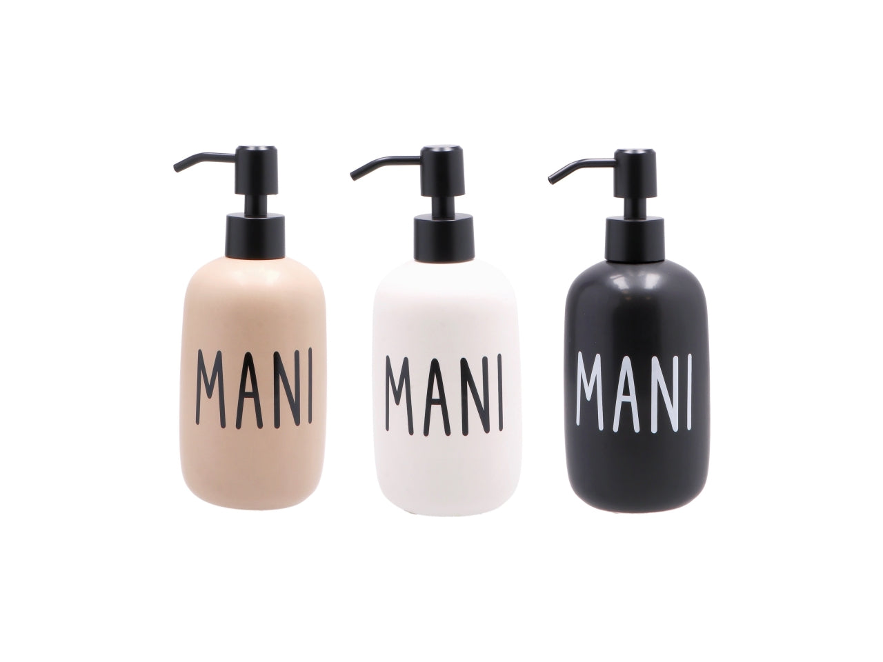 Dispenser sapone in ceramica 8xh19cm, 3 assortimenti di colore