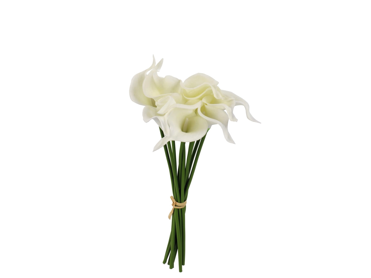 Bouquet di calle 35cm real touch con 10 fiori, 3 varianti di colori