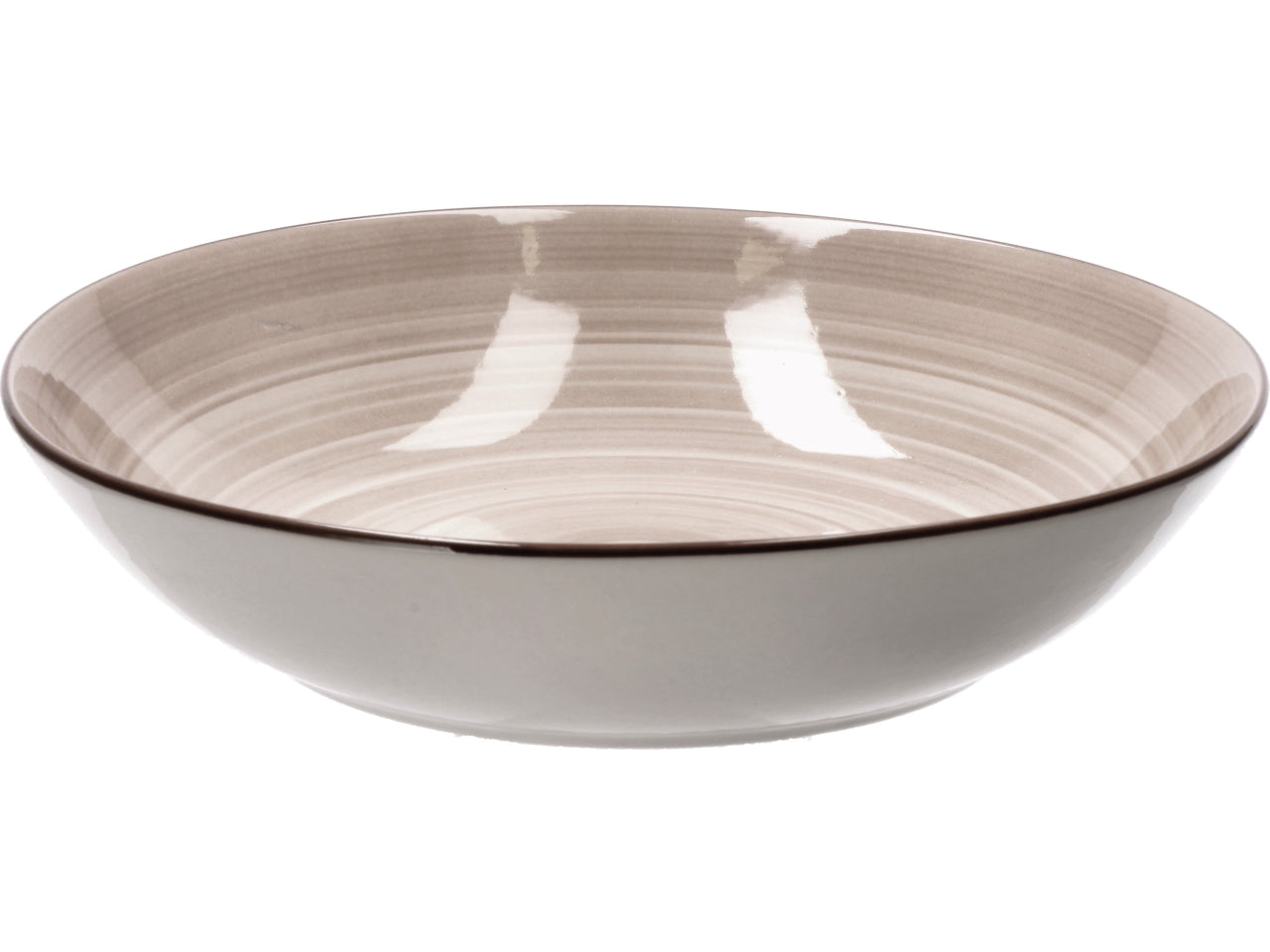 Servizio di piatti da 18 pezzi in porcellana beige