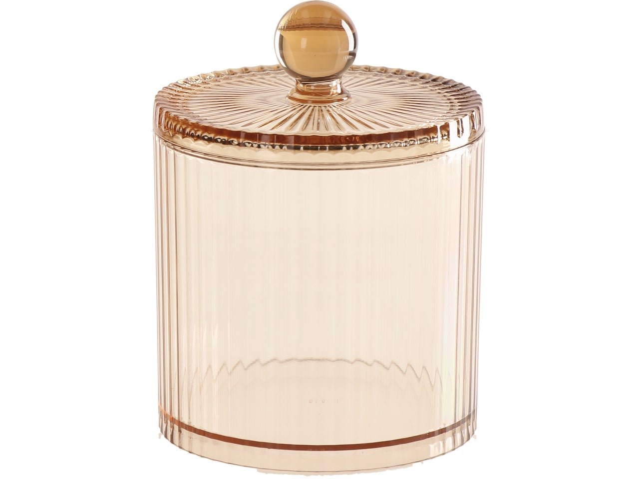 Porta cotton fioc con coperchio d.10xh13cm, 2 colori assortiti