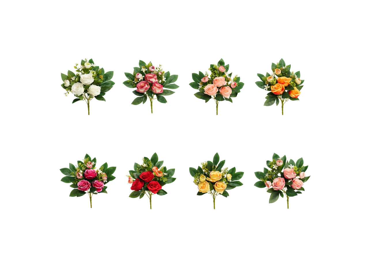 Mazzo di rose in colori assortiti