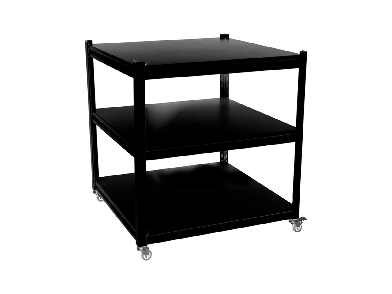 Scaffale in metallo 80x80x80cm nero