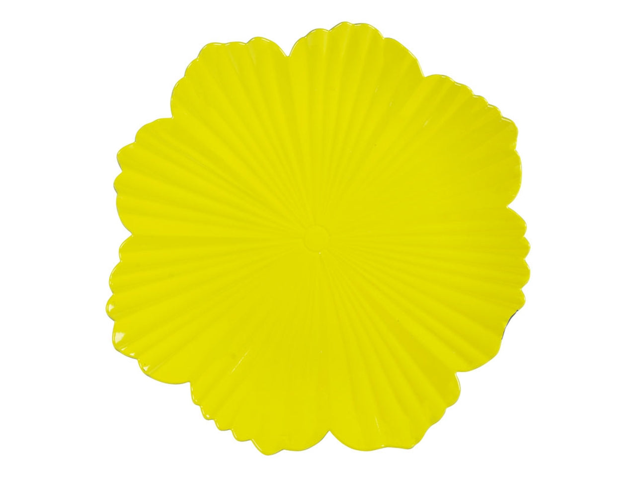 Sottopiatto foglia 33cm giallo