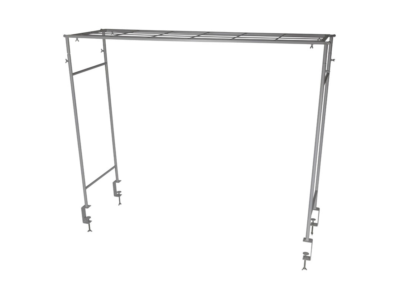 Struttura decorativa da tavolo allungabile in metallo 131/240x40x95/177cm h.95/177cm bianco