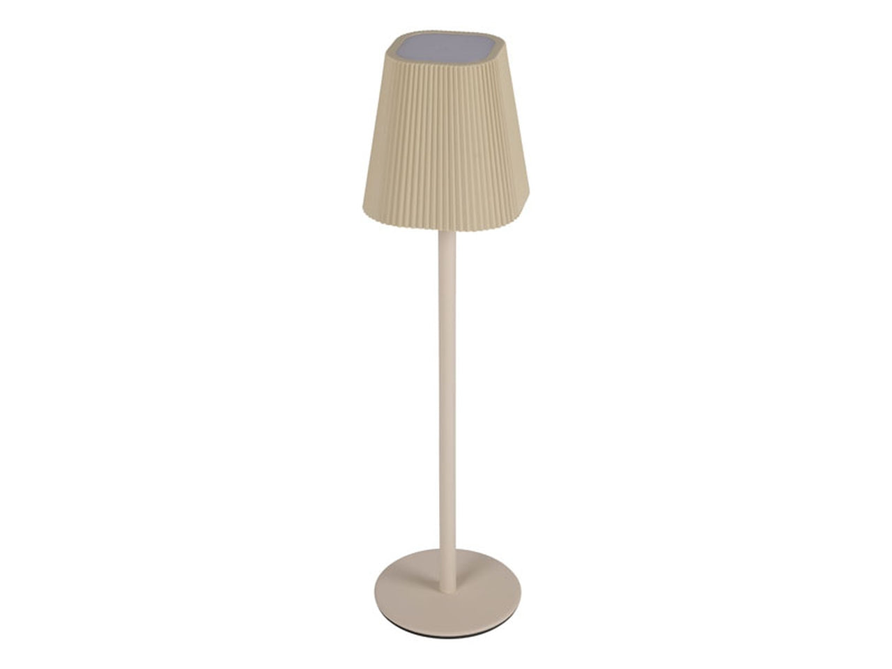 Lampada da tavolo led touch in metallo e abs 27cm avorio, 800mAh