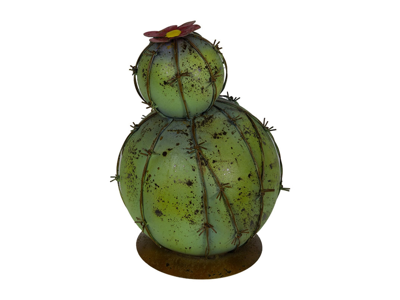 Pianta di cactus di metallo 25xh.37cm verde