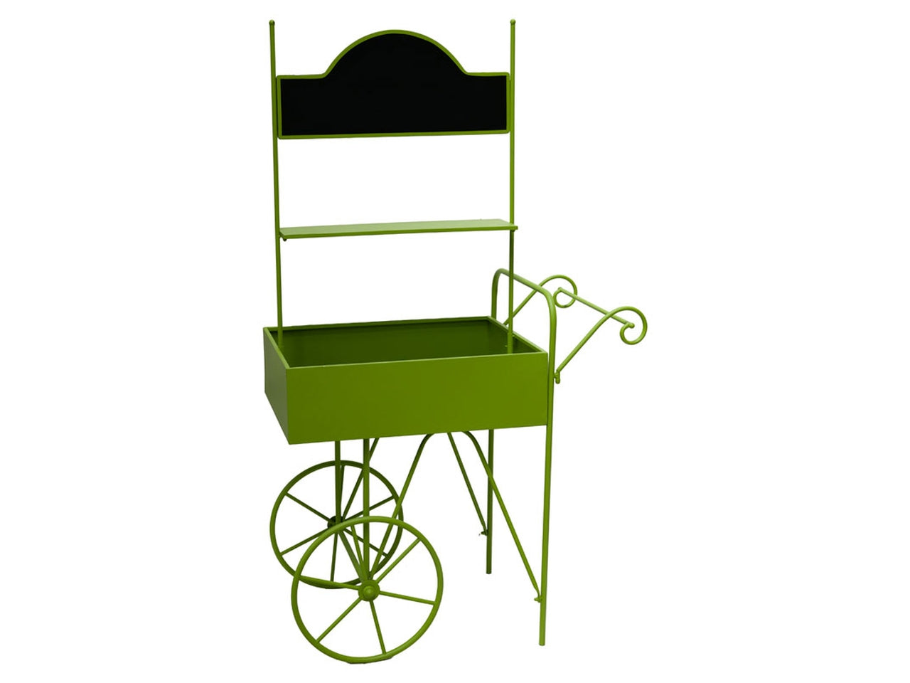 Carretto in metallo 93x53x163cm verde
