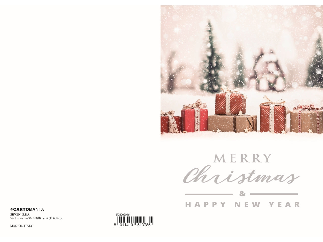 Biglietto natale olografico cartomania greeting
