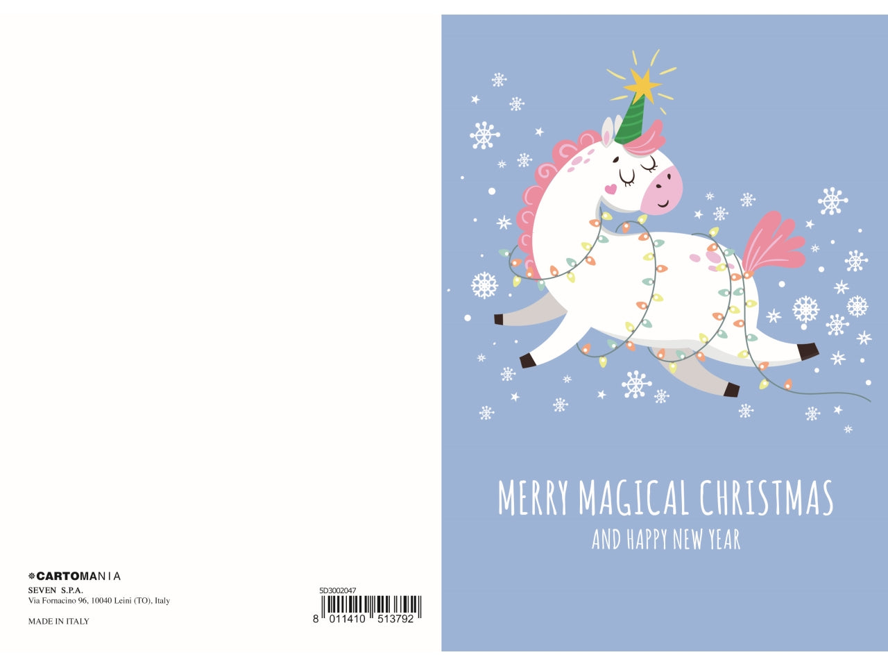 Biglietto natale glitter cartomania greetings