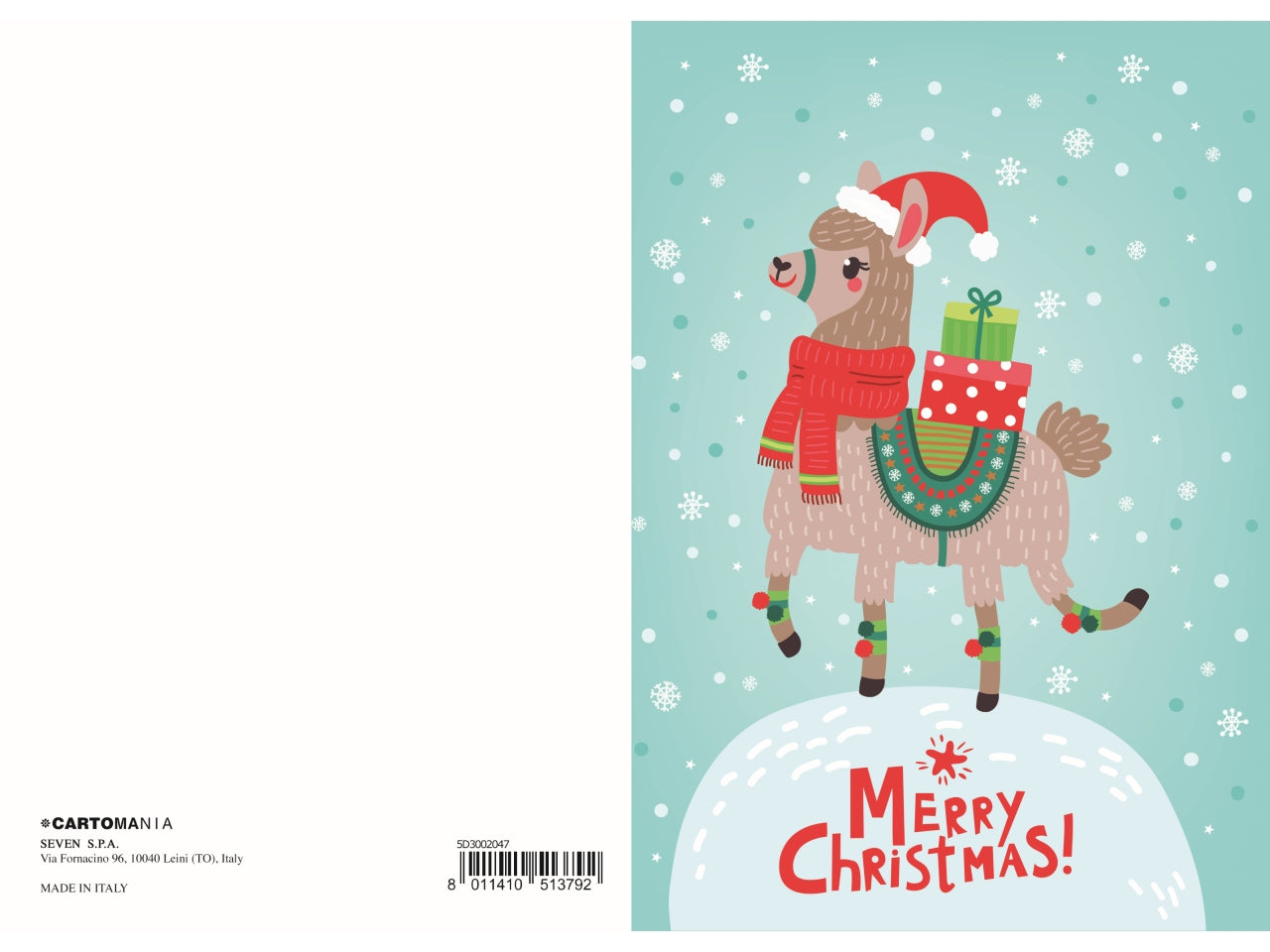 Biglietto natale glitter cartomania greetings