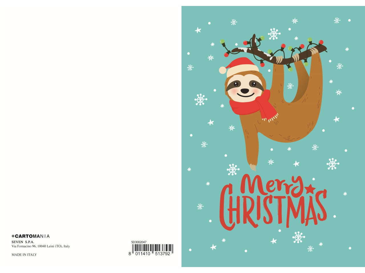 Biglietto natale glitter cartomania greetings