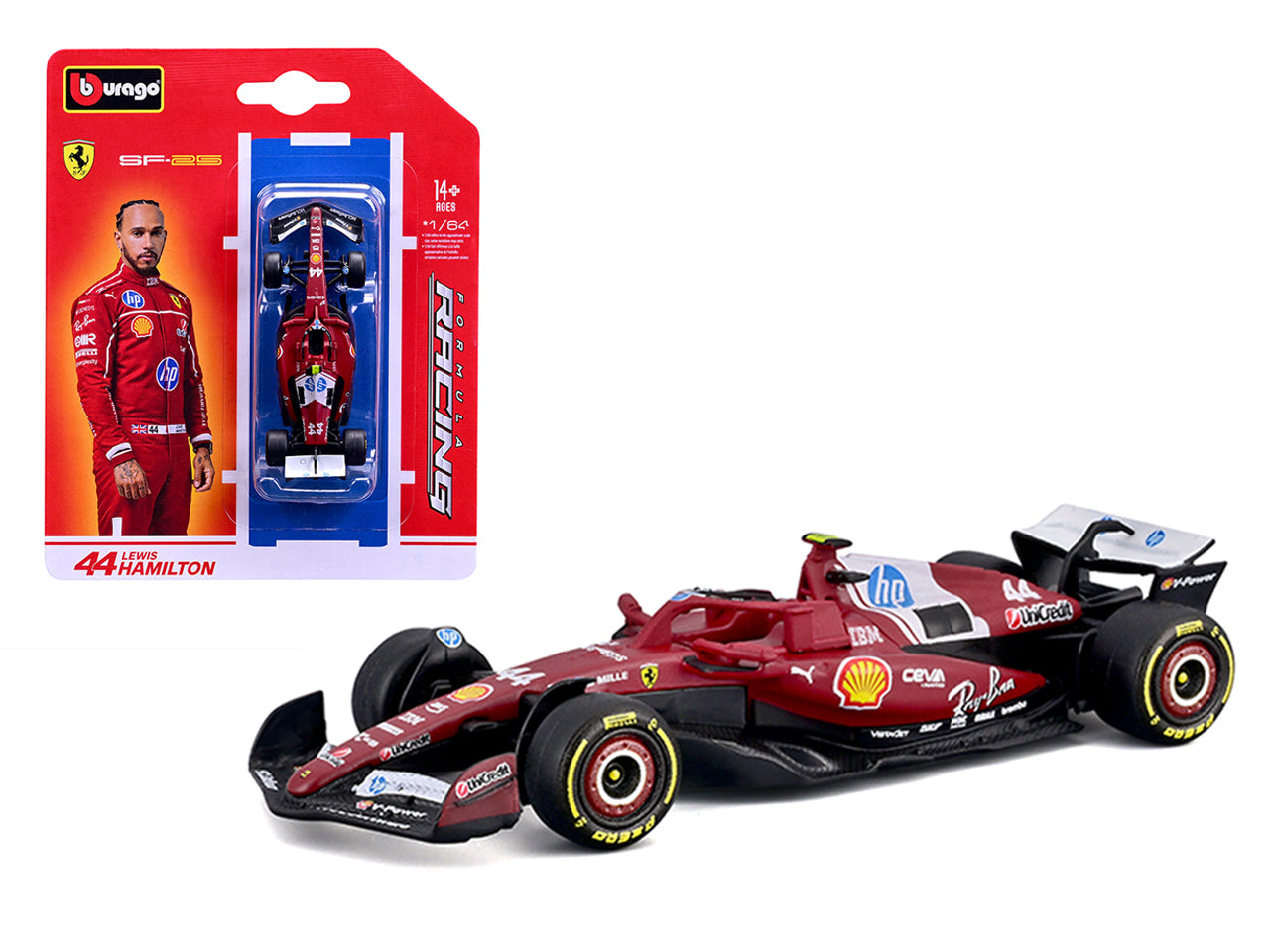 Auto F1 Ferrari SF-25 Lewis Hamilton scala 1:64