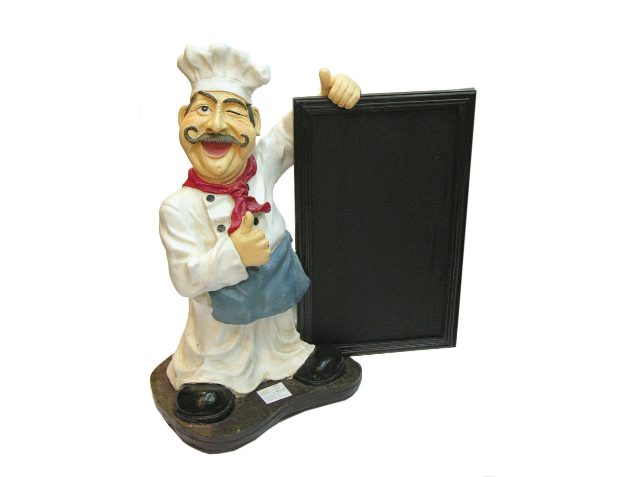 Lavagna in legno cuoco occhiolino 58x30xh.65cm