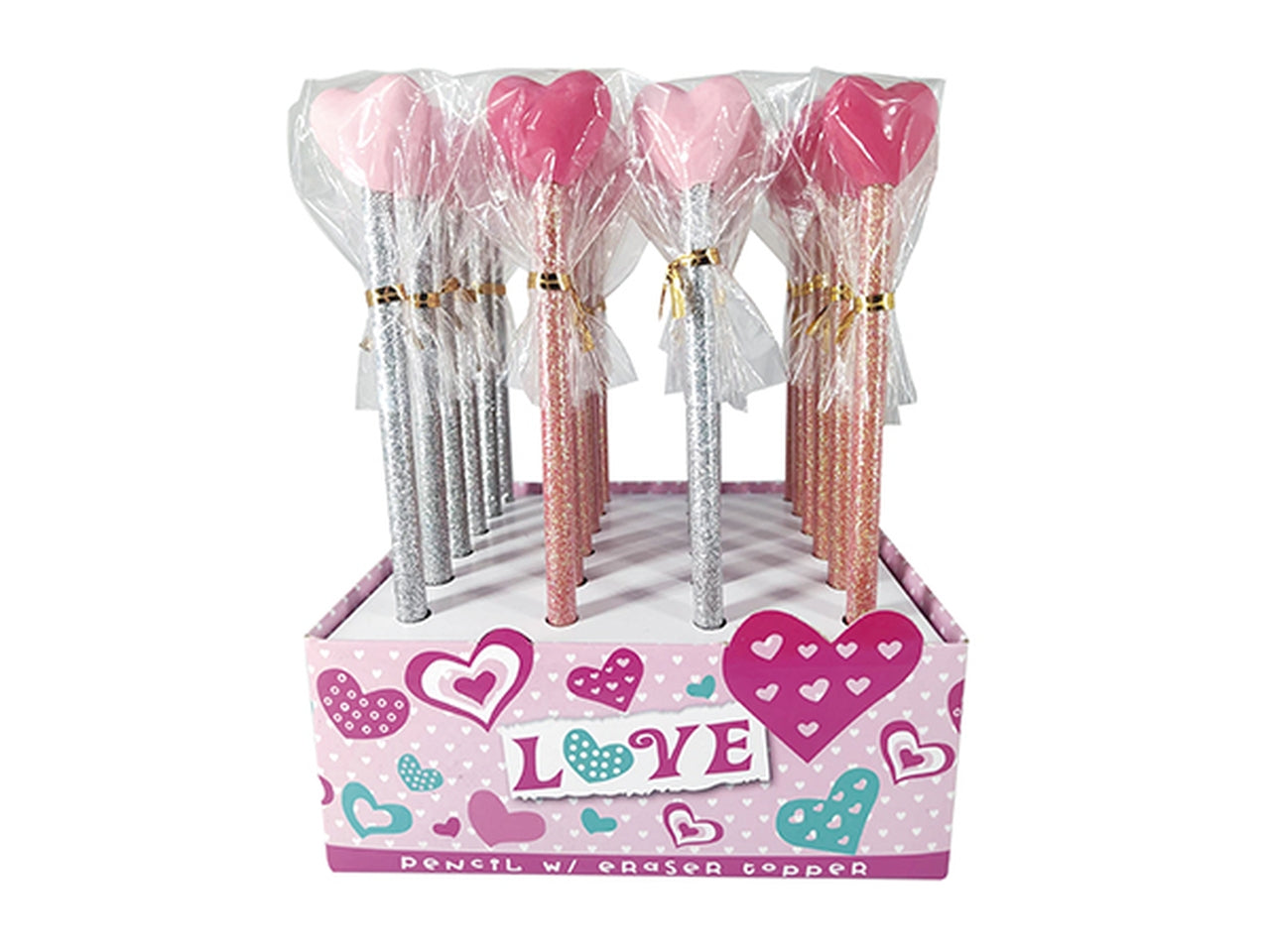 Matita con topper cuore24