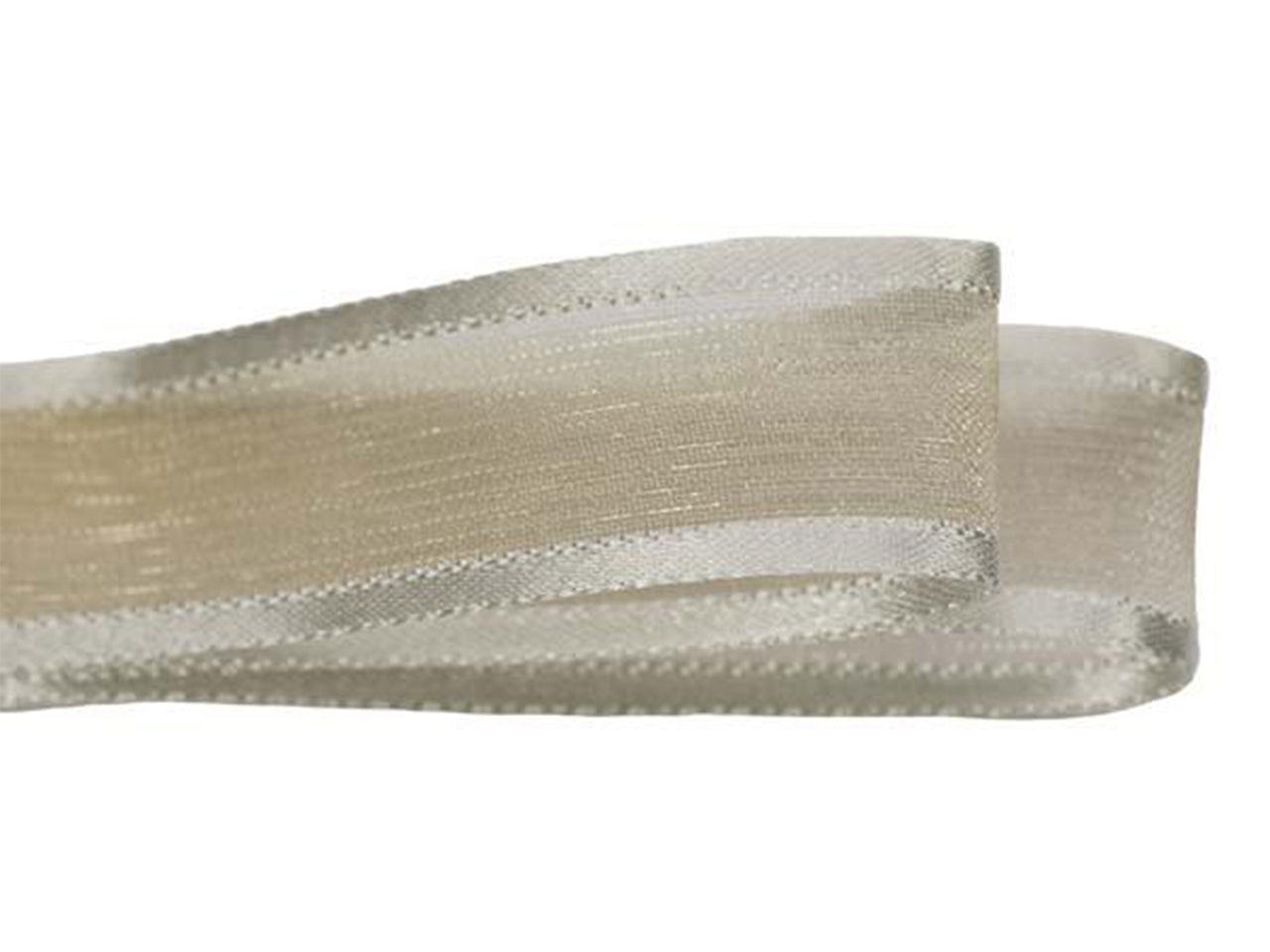 Nastro organza satin 12mmx50mt beige