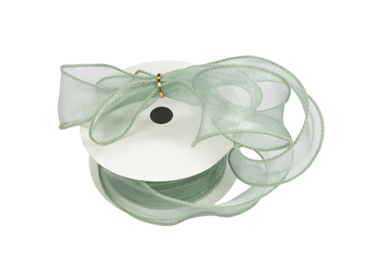 Nastro organza vual 40mmx15mt verde salvia