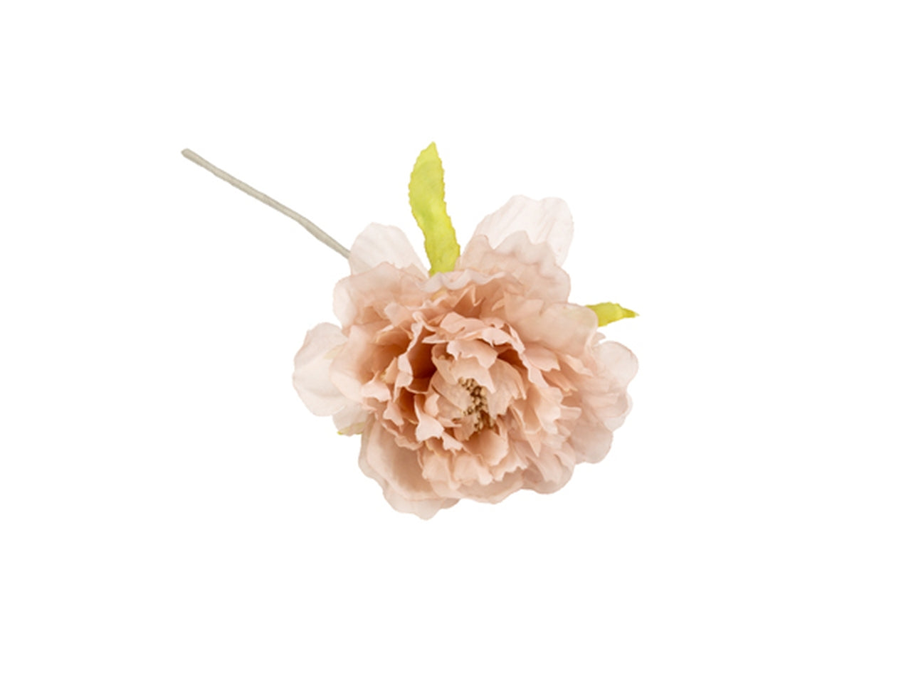 Fiore con pistilli in organza rosa antico