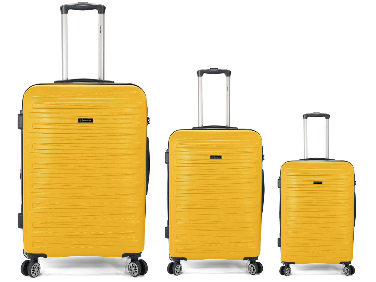 Trolley set 3 abs 4 ruote doppie estensibile