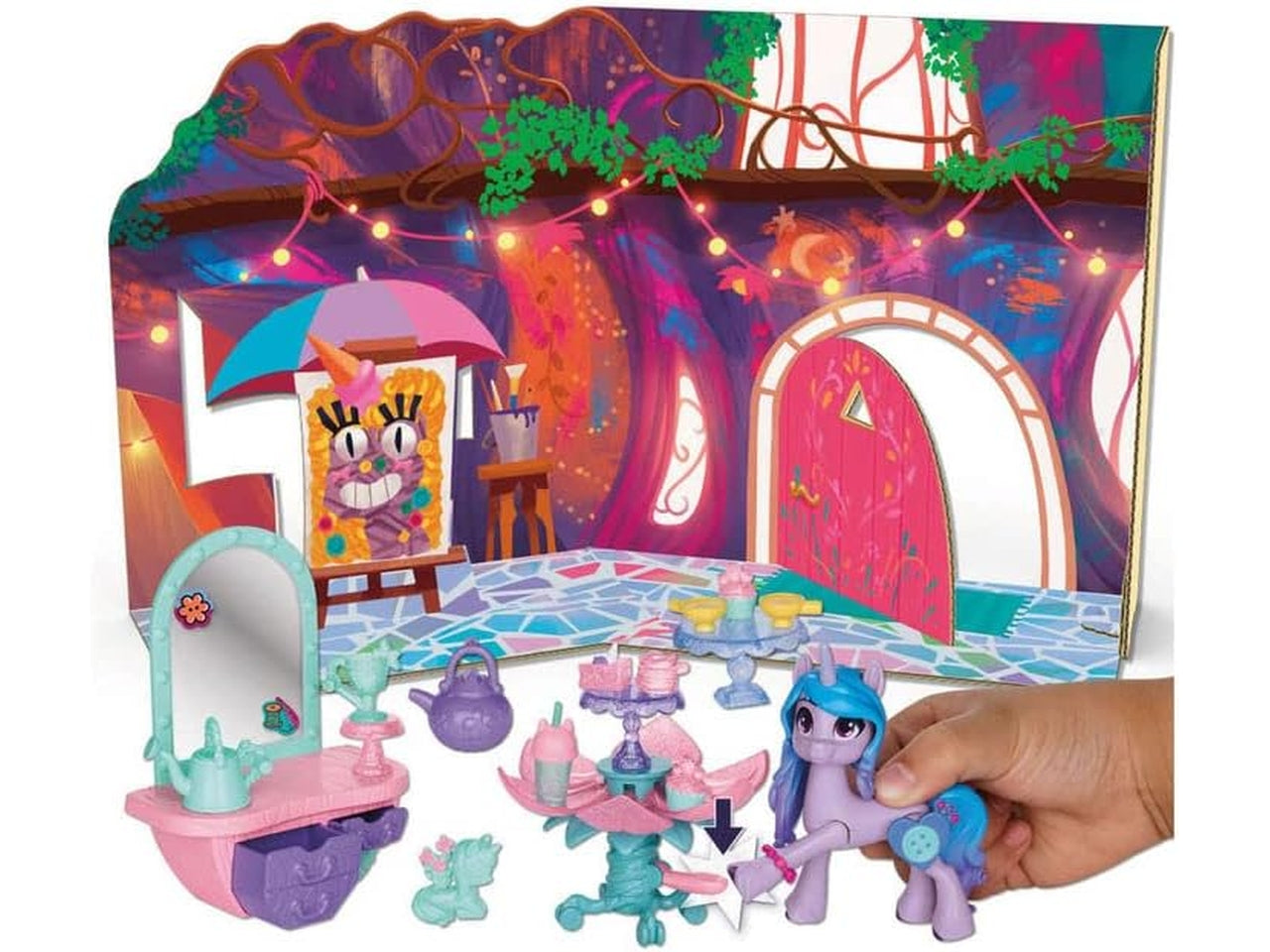 Little mini pony unicorn tea party $