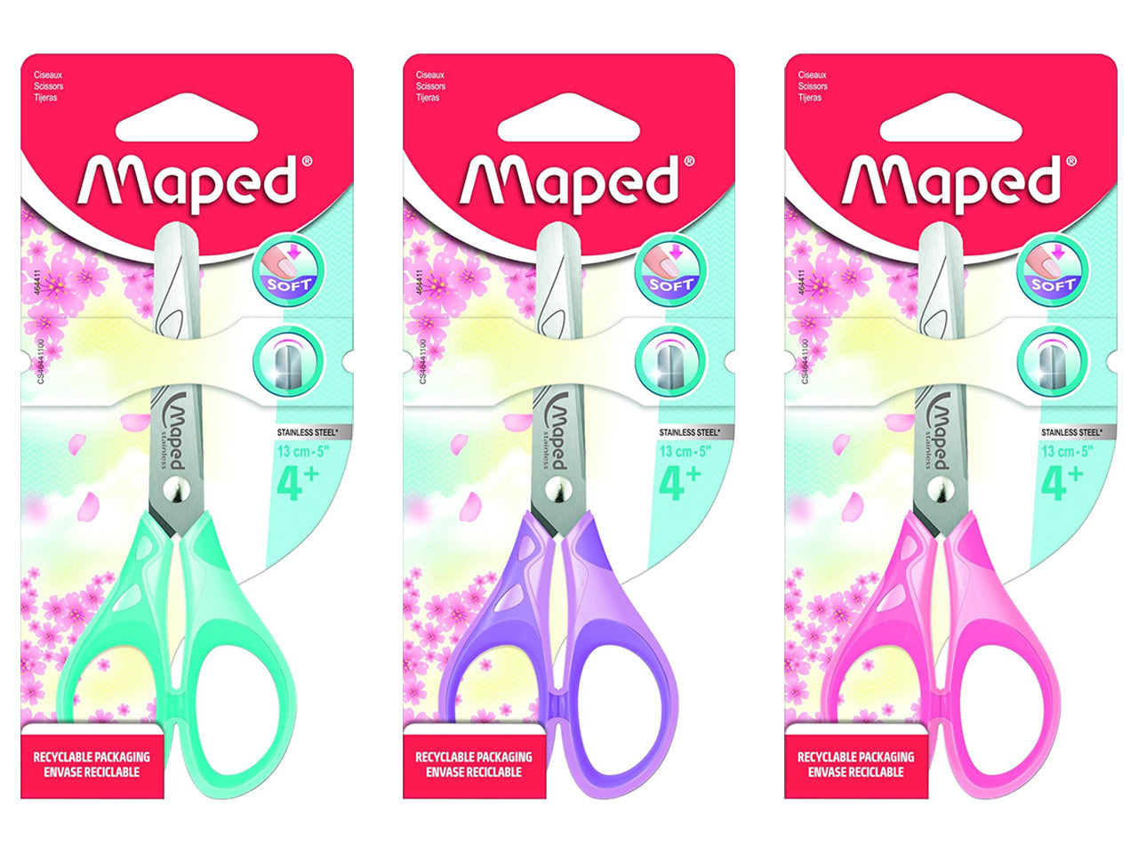 Forbici soft pastel 13cm