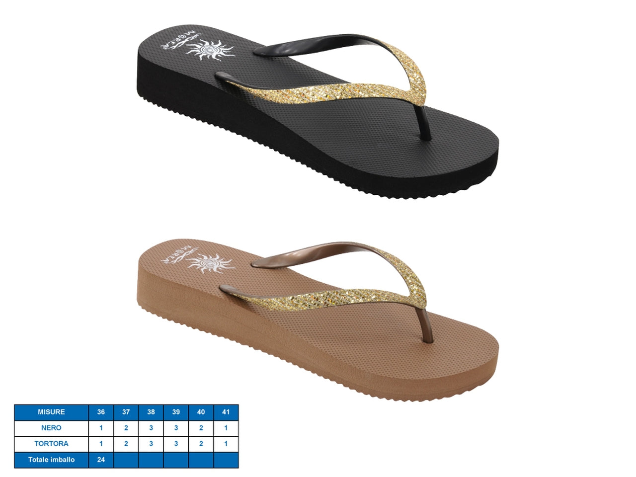 Ciabatta donna veradero tg36-41 2 assortiti