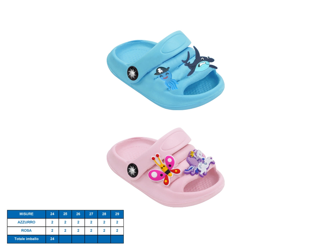 Sandalo bimbi santander tg24-29 2 assortiti