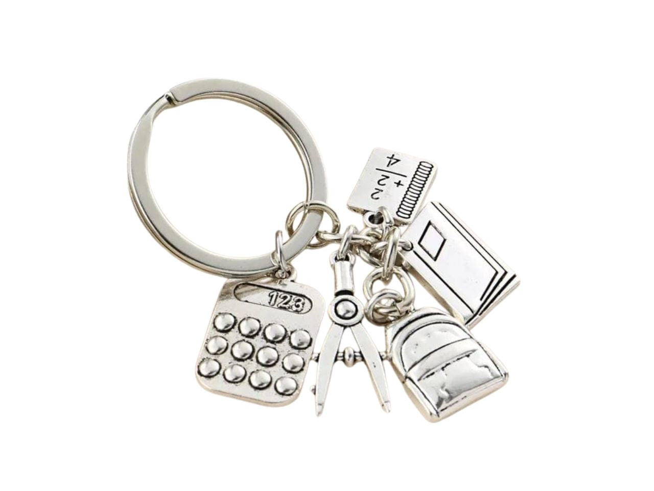 Portachiavi laurea facolta' scientifiche in metallo