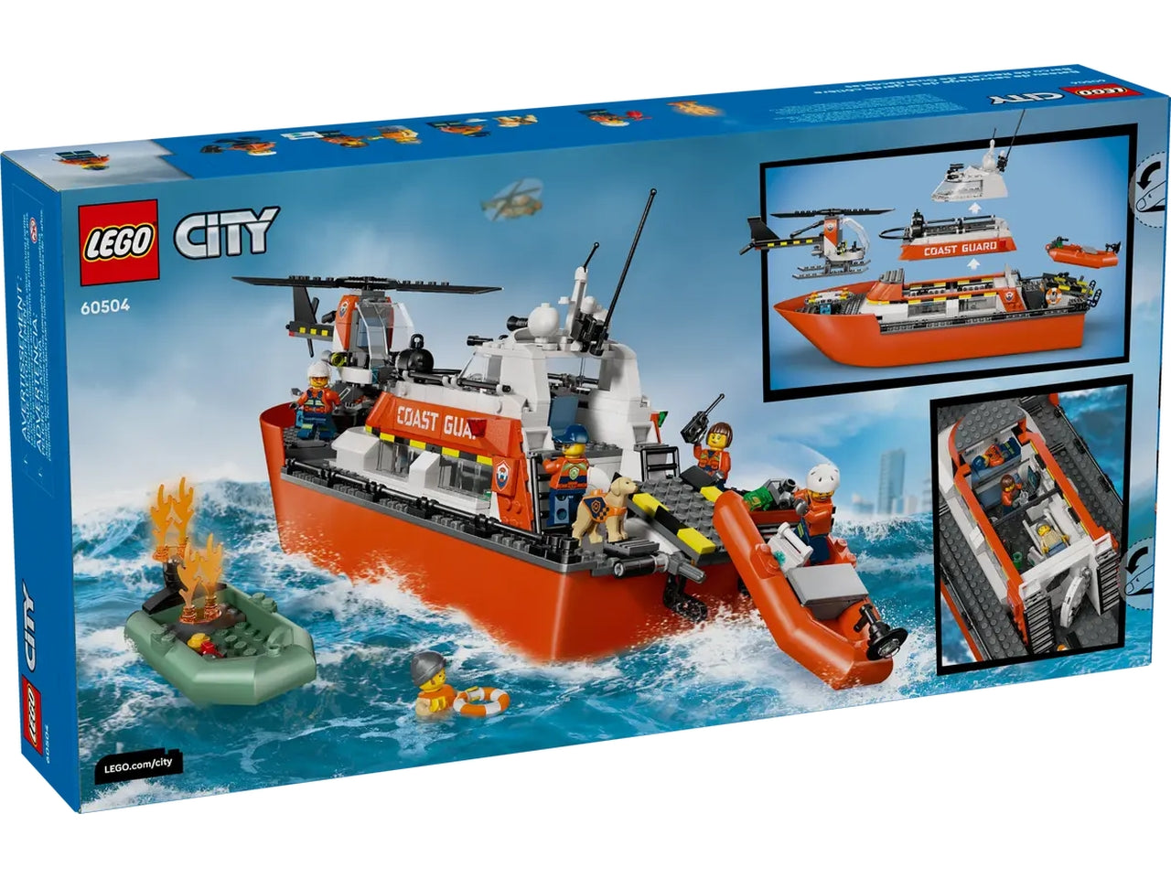 Lego City Exploration Motoscafo di soccorso ed elicottero della Guardia Costiera