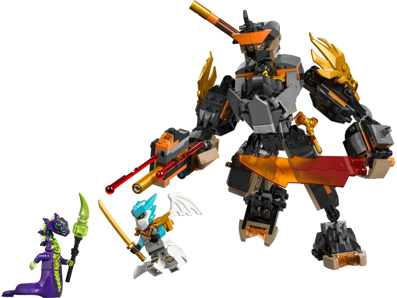 Lego Ninjago Mech della missione di Cole e drago Zane