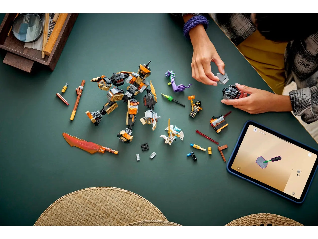 Lego Ninjago Mech della missione di Cole e drago Zane