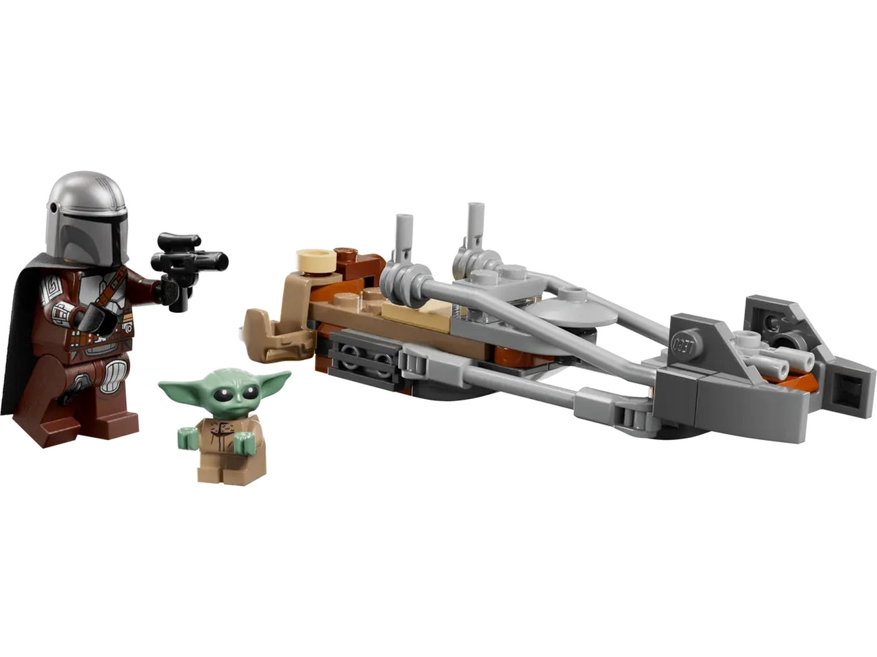 Lego Star Wars TM Speeder Bike# del Mandaloriano e di Grogu