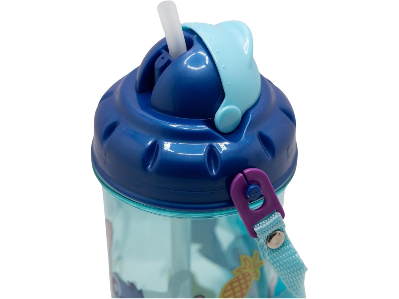 Stitch borraccia con cannuccia push up 465ml