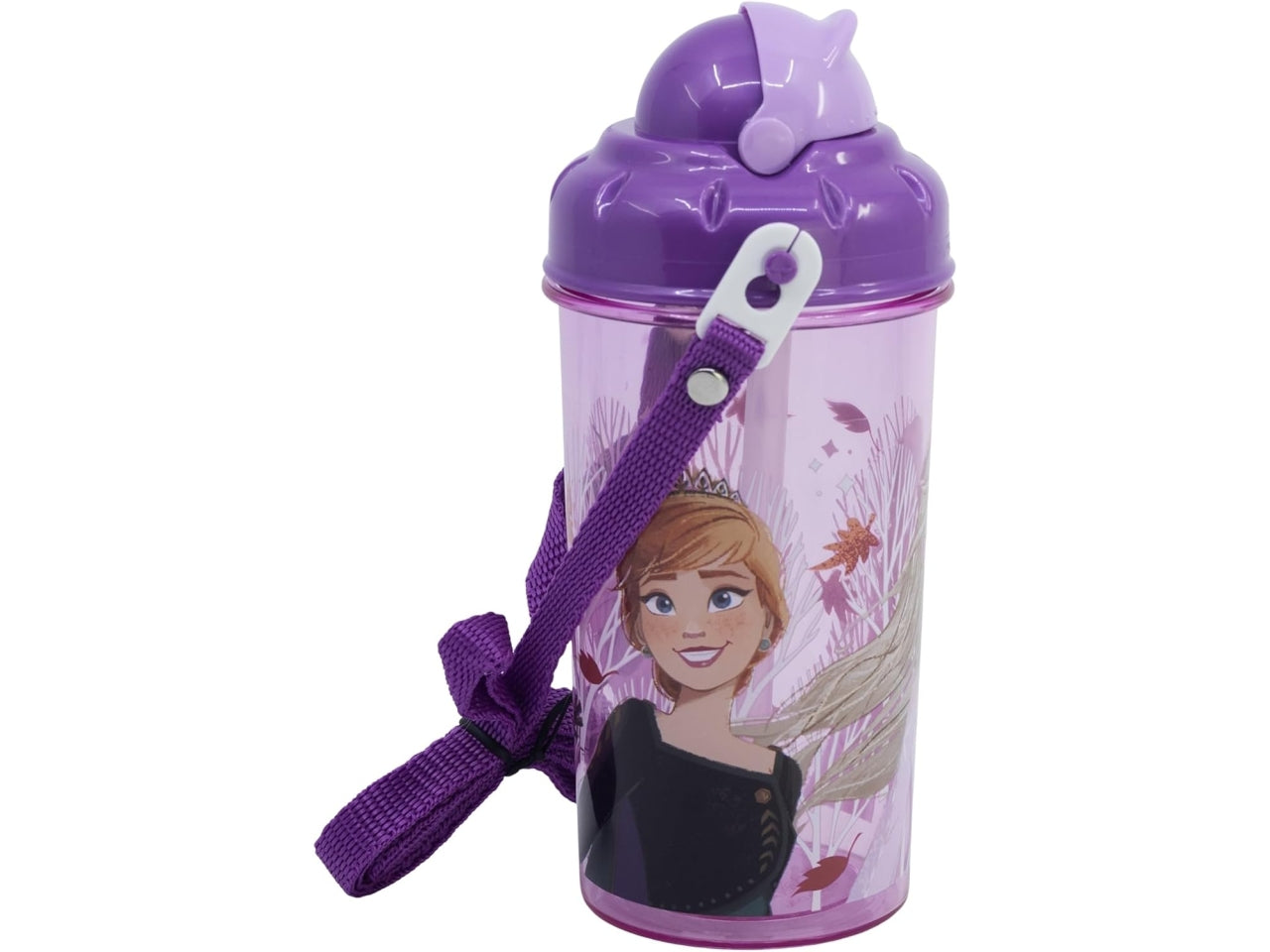 Frozen borraccia con cannuccia push up 465ml