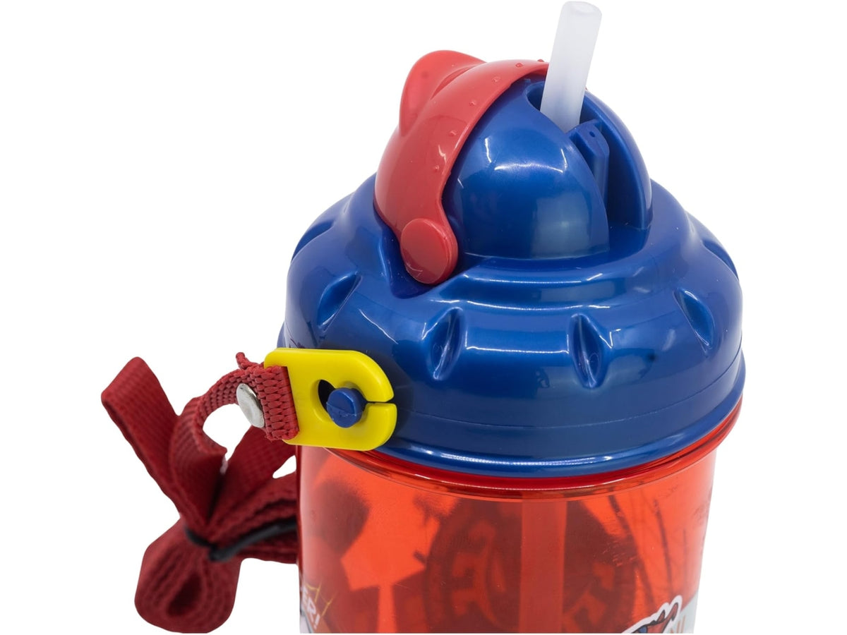 Spiderman borraccia con cannuccia push up 465ml