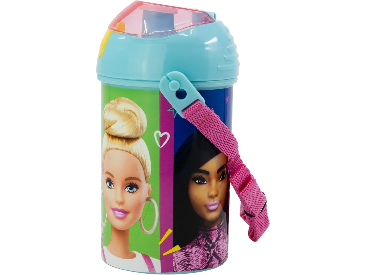 Barbie borraccia pop up 450ml con tracolla