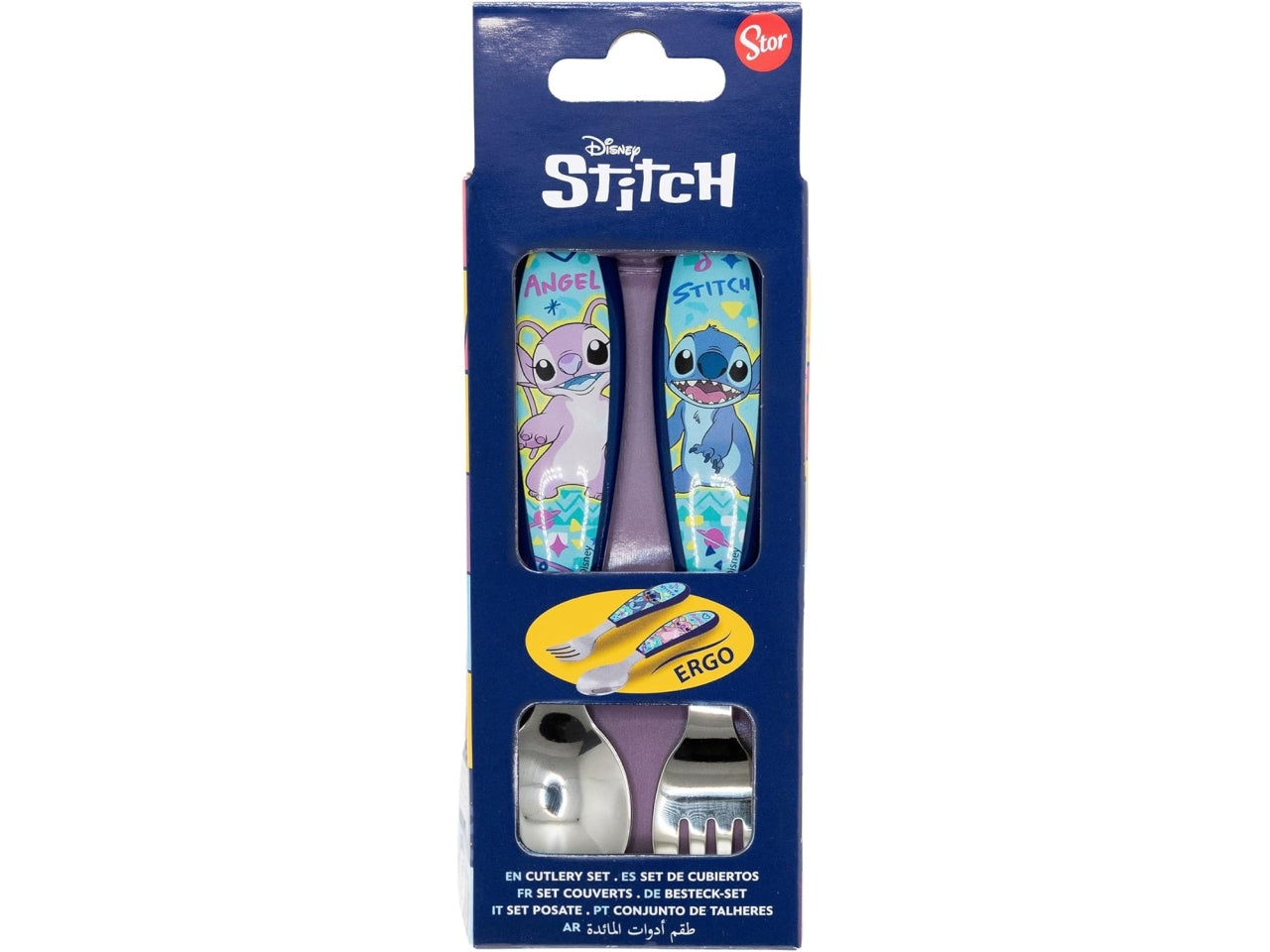 Stitch set 2 posate in acciaio