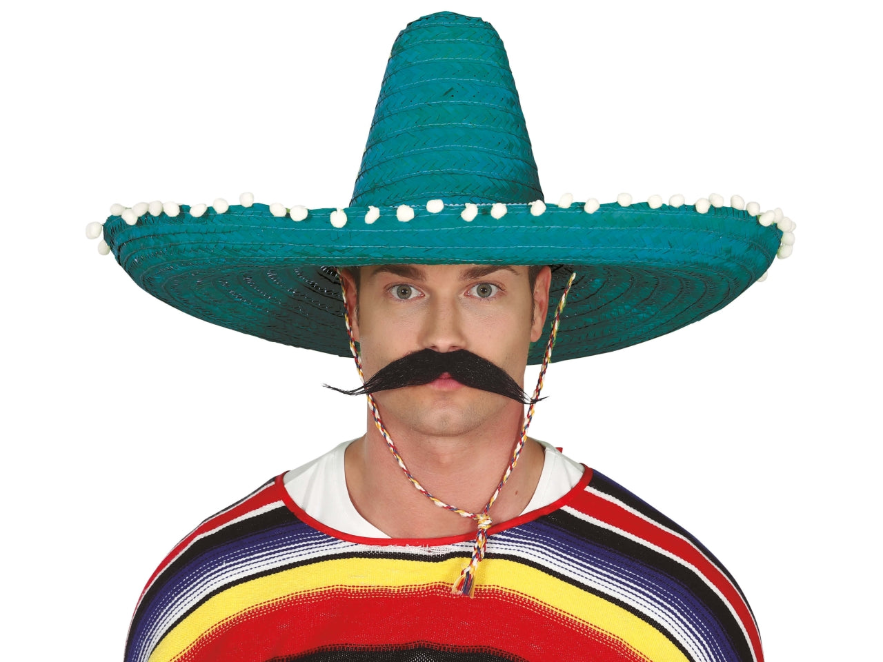 Cappello sombrero in paglia 60cm verde