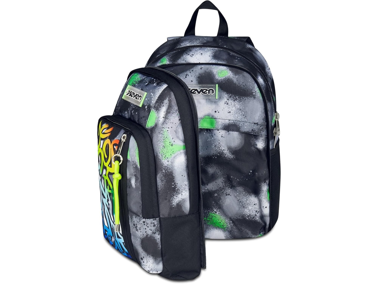 Zaino scuola dual detach sevensprint paint boy