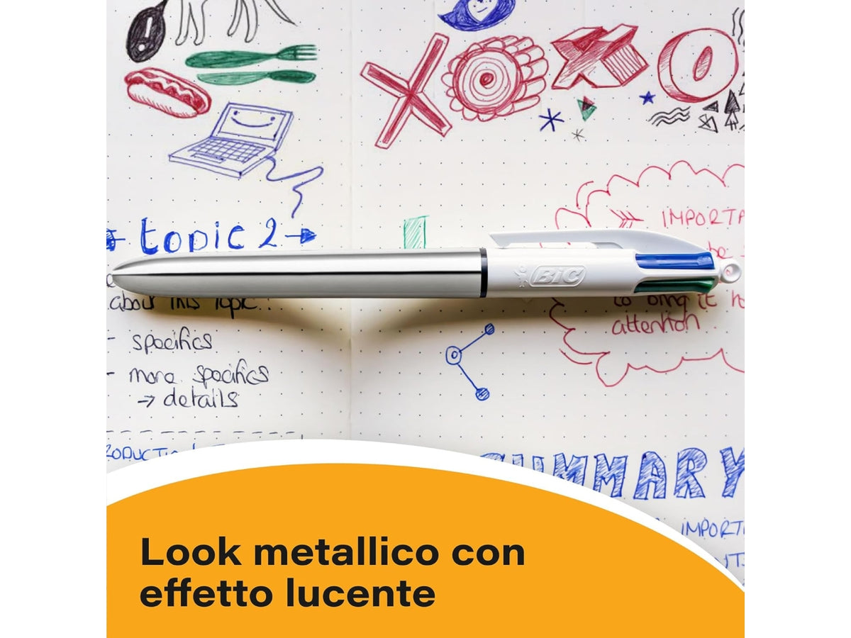 Penna Bic Shine 4 colori