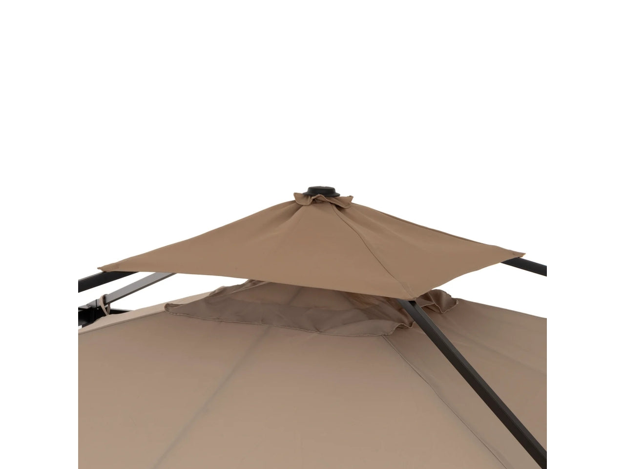 Gazebo ombrellone 3x3mt in tessuto poliestere ecrÃ¹ e struttura antracite