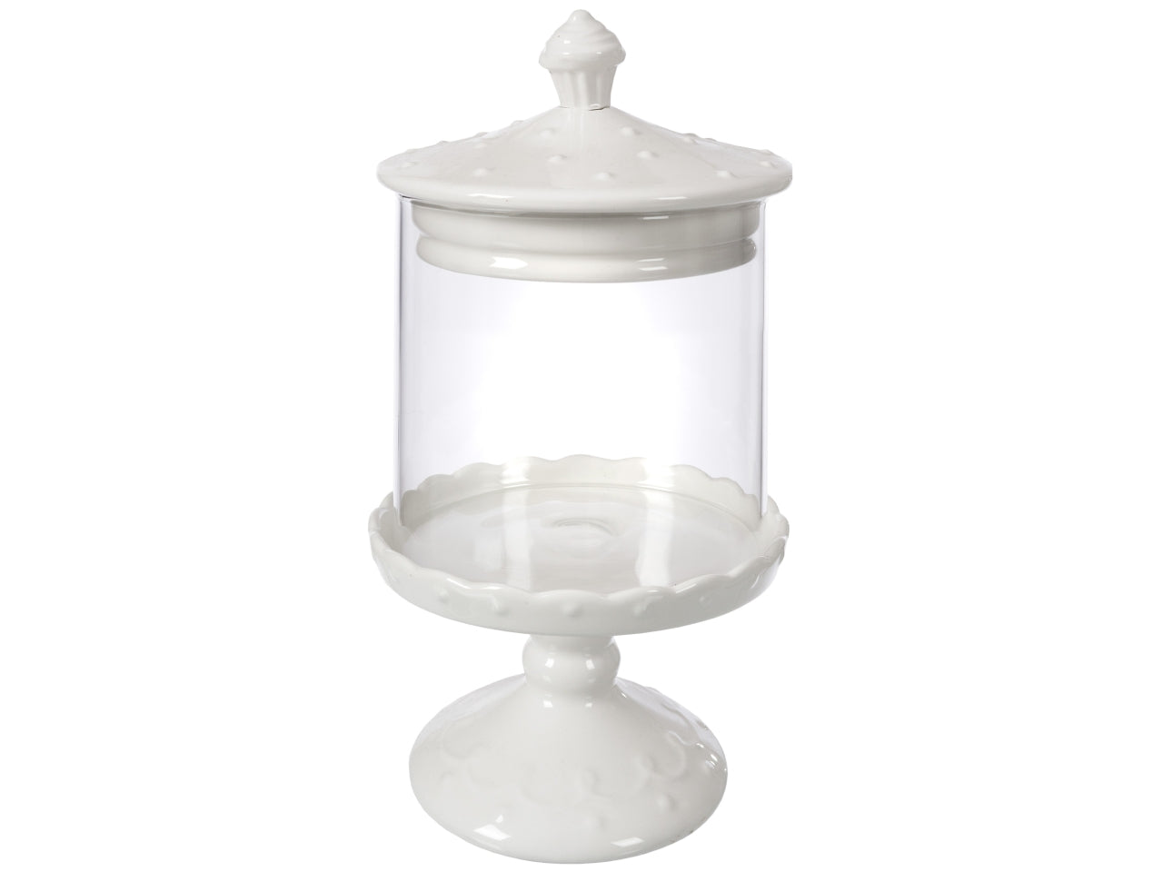 Alzata cupcake bianca p. d.14xh.26cm
