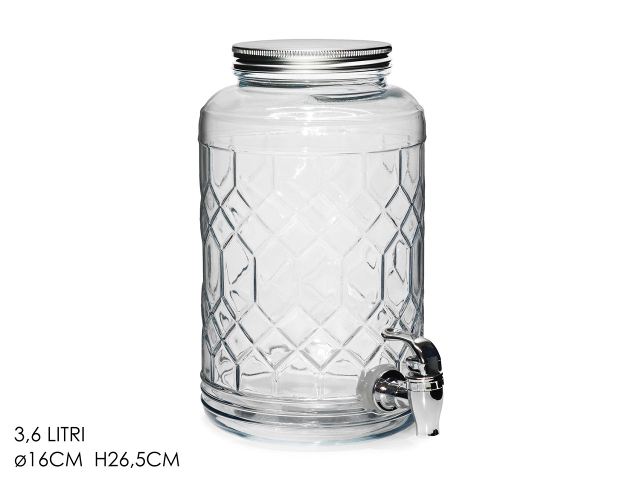 Dispenser bevande 3,6L con rubinetto