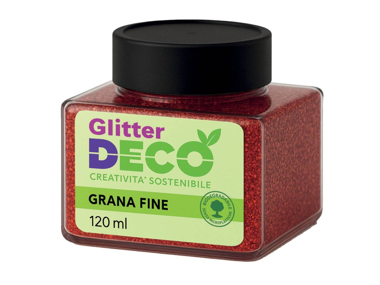 Glitter grana fine 120ml rosso
