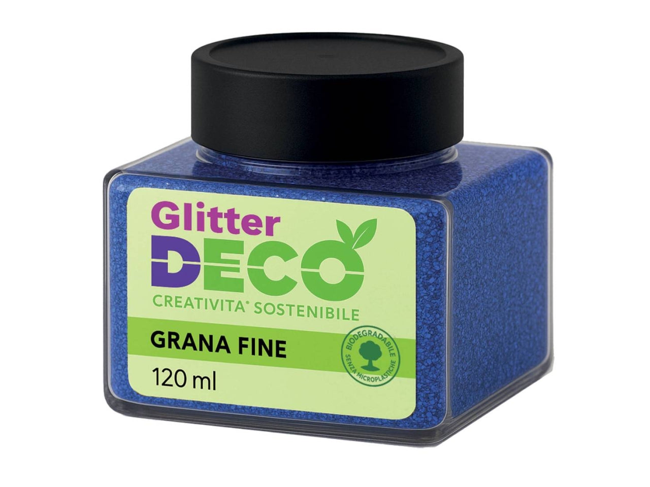 Glitter grana fine 120ml blu